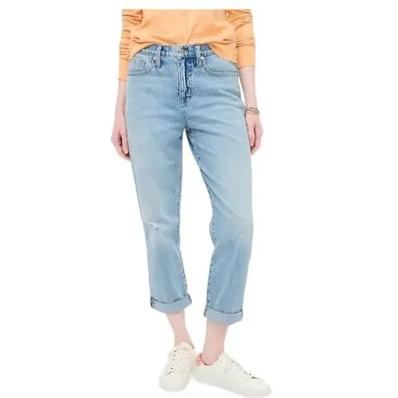 NWOT J.Crew Relaxed Boyfriend Jean in Light Wash Size 26 - Picture 1 of 16